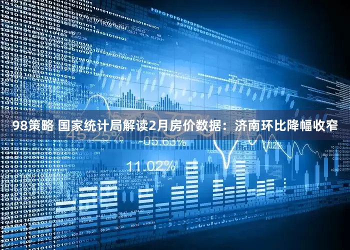 98策略 国家统计局解读2月房价数据：济南环比降幅收窄